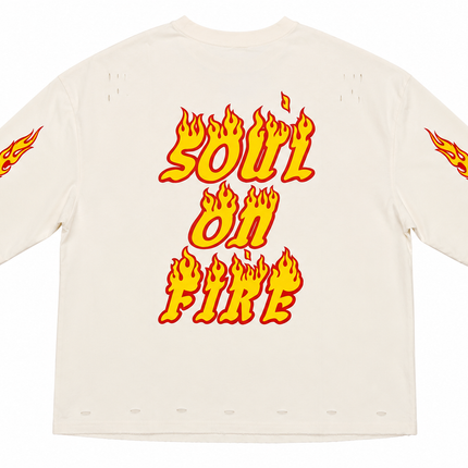 T-SHIRT STAMPATA SOUL CREAM