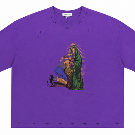 T-SHIRT STAMPATA PURPLE