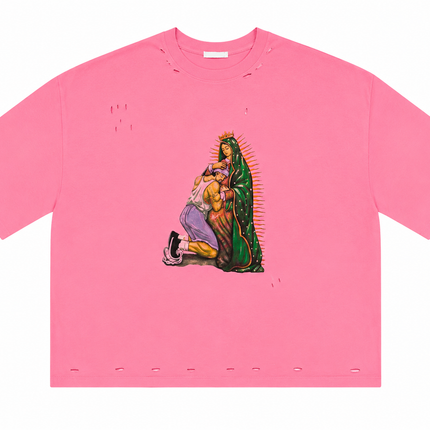 T-SHIRT STAMPATA FUCSIA