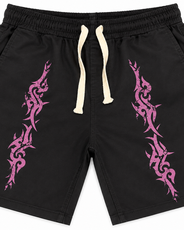 BERMUDA CON STAMPA TRIBAL BLACK