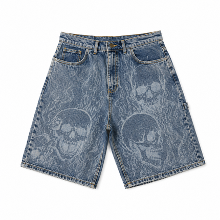 BERMUDA DENIM SKULL WASHED
