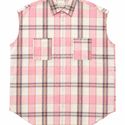 CAMICIA A QUADRI ROSA