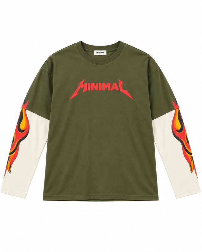 LONGSLEEVE MINIMAL VERDE