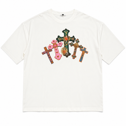 T-SHIRT CROCI COLOR WHITE