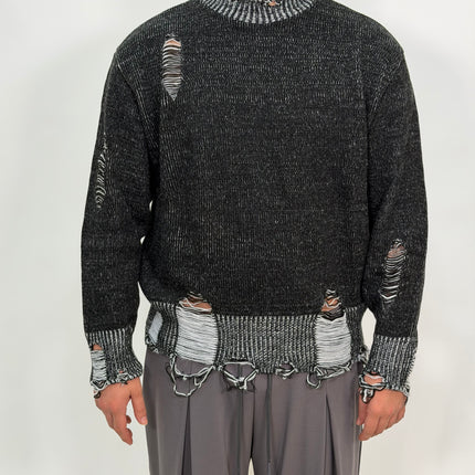 MAGLIONE SFILACCIATO GREY