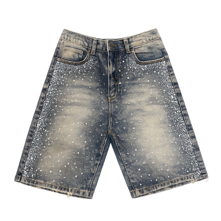 BERMUDA IN DENIM FULL CRISTAL