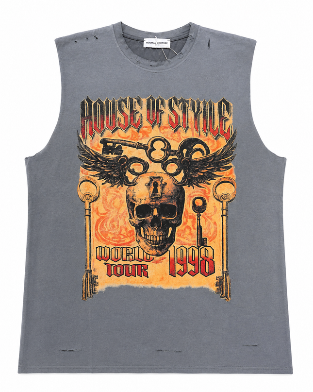 CANOTTA STAMPATA HOUSE GREY