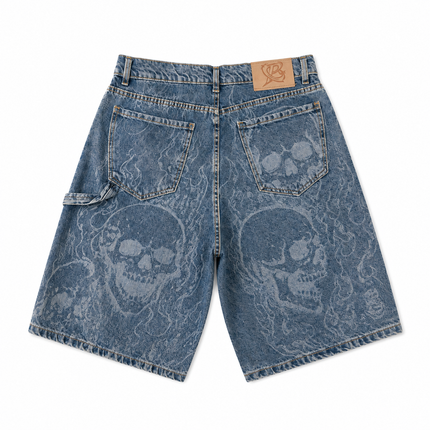 BERMUDA DENIM SKULL WASHED