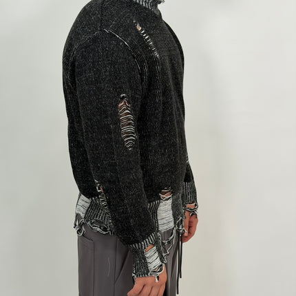 MAGLIONE SFILACCIATO GREY