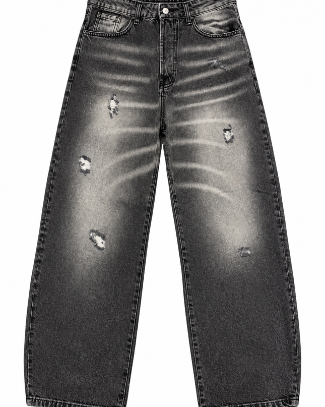 JEANS WASHED BLACK