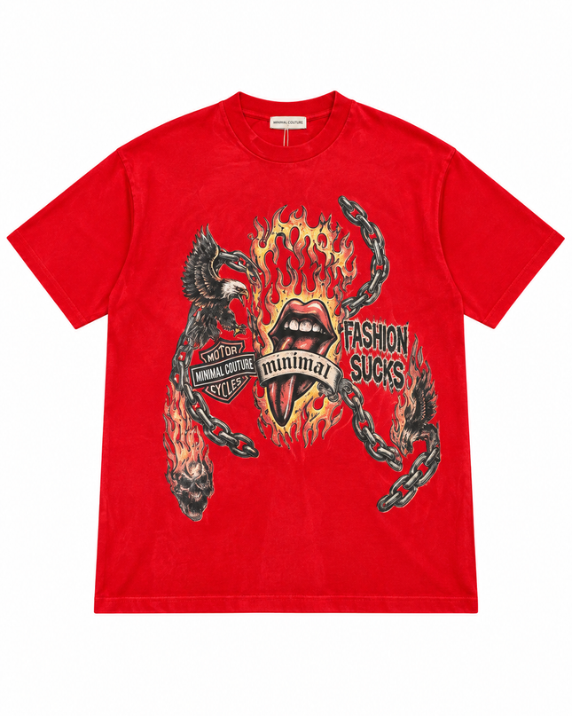 T-SHIRT HARLEY ROSSA