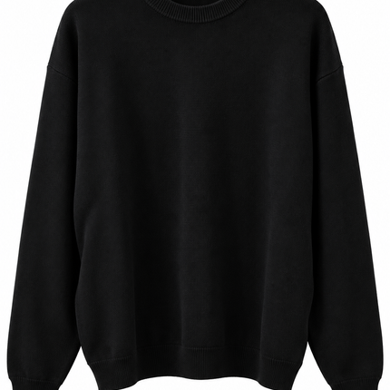 MAGLIONE A GIRO BLACK